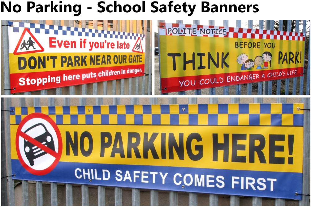 School Parking Banners